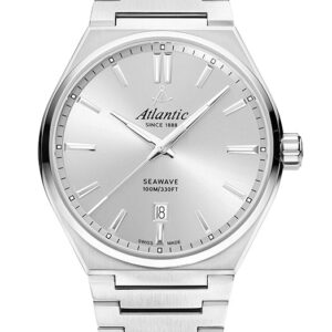Stainless Steel Atlantic Watch with Silver Dial